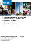 Cover page: A Retrospective Analysis of Distributed Solar Interconnection Timelines and Related State Mandates