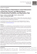 Cover page: Treating Tobacco Dependence at the Intersection of Diversity, Poverty, and Mental Illness: A Randomized Feasibility and Replication Trial.