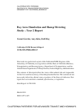 Cover page: Bay Area Simulation and Ramp Metering Study - Year 2 Report