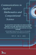 Cover page: An adaptive multiblock high-order finite-volume method for solving the shallow-water equations on the sphere