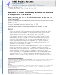 Cover page: Association of incident restless legs syndrome with outcomes in a large cohort of US veterans