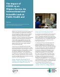 Cover page: The Impact of COVID-19 on Filipino Nurses: An Intersectional and Scientific Look at Public Health