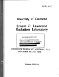 Cover page: DOWNFLOW BOILING OF n-BUTANOL IN A UNIFORMLY HEATED TUBE