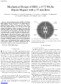 Cover page: Mechanical Design of HD2, a 15 T Nb3Sn Dipole Magnet with a 35 mm Bore