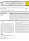 Cover page: Pseudo-single-bunch mode for a 100 MHz storage ring serving soft X-ray timing experiments