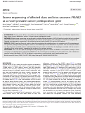 Cover page: Exome sequencing of affected duos and trios uncovers PRUNE2 as a novel prostate cancer predisposition gene