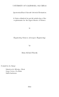 Cover page: Quaternion-Based Aircraft Attitude Estimation