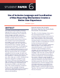 Cover page of Use of Inclusive Language and Coordination of Bias Reporting Mechanisms Creates a Better User Experience