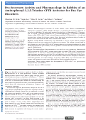 Cover page: Pro-Secretory Activity and Pharmacology in Rabbits of an Aminophenyl-1,3,5-Triazine CFTR Activator for Dry Eye Disorders
