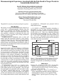 Cover page: Phenomenological Experiences Associated with the False Recall of Target Words for Semantically-Related Lists