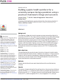 Cover page: Building a public health workforce for a university campus during a pandemic using a practicum framework: Design and outcomes.