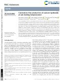 Cover page: Calcination-free production of calcium hydroxide at sub-boiling temperatures