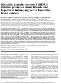 Cover page: Discoidin domain receptor 1 (DDR1) ablation promotes tissue fibrosis and hypoxia to induce aggressive basal-like breast cancers