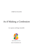 Cover page: As if Making a Confession