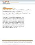 Cover page: Coherent ac spin current transmission across an antiferromagnetic CoO insulator