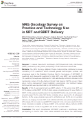 Cover page: NRG Oncology Survey on Practice and Technology Use in SRT and SBRT Delivery