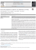 Cover page: Social media engagement of supportive care publications in oncology