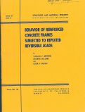 Cover page: Behavior of Reinforced Concrete Frames Subjected to Repeated Reversible Loads