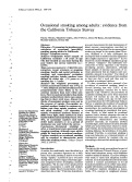 Cover page: Occasional smoking among adults: evidence from the California Tobacco Survey