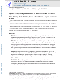 Cover page: Spatial analysis of gastroschisis in Massachusetts and Texas