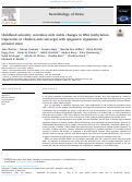 Cover page: Childhood adversity correlates with stable changes in DNA methylation trajectories in children and converges with epigenetic signatures of prenatal stress