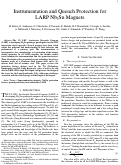 Cover page: Instrumentation and Quench Protection for LARP Nb3Sn Magnets