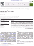 Cover page: A process-dissociation examination of the cognitive processes underlying unconscious thought