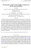 Cover page: Instrumental variables as bias amplifiers with general outcome and confounding.