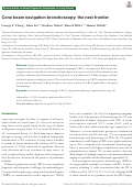 Cover page: Cone beam navigation bronchoscopy: the next frontier