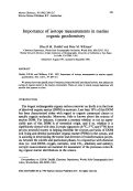 Cover page: Importance of isotope measurements in marine organic geochemistry