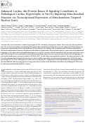 Cover page: Enhanced Cardiac Akt/Protein Kinase B Signaling Contributes to Pathological Cardiac Hypertrophy in Part by Impairing Mitochondrial Function via Transcriptional Repression of Mitochondrion-Targeted Nuclear Genes