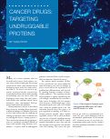 Cover page: CANCER DRUGS: TARGETING UNDRUGGABLE PROTEINS