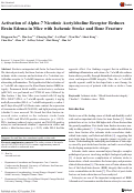 Cover page: Activation of Alpha-7 Nicotinic Acetylcholine Receptor Reduces Brain Edema in Mice with Ischemic Stroke and Bone Fracture