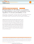 Cover page: Phosphorylation of VE-cadherin is modulated by haemodynamic forces and contributes to the regulation of vascular permeability in vivo