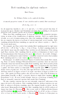 Cover page: Bott vanishing for algebraic surfaces