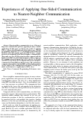 Cover page: Experiences of Applying One-Sided Communication to Nearest-Neighbor Communication