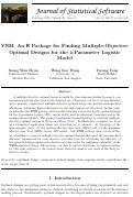 Cover page: VNM: An R Package for Finding Multiple-Objective Optimal Designs for the 4-Parameter Logistic Model