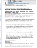 Cover page: Production and characterization of a highly pure RNA polymerase holoenzyme from Mycobacterium tuberculosis