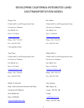 Cover page: DEVELOPING CALIFORNIA INTEGRATED LAND USE/TRANSPORTATION MODEL