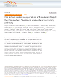 Cover page: Pan-active imidazolopiperazine antimalarials target the Plasmodium falciparum intracellular secretory pathway.