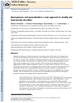 Cover page: Neurogenesis and generalization: a new approach to stratify and treat anxiety disorders