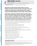 Cover page: Web-based cognitive-behavioral intervention for pain in pediatric acute recurrent and chronic pancreatitis: Protocol of a multicenter randomized controlled trial from the study of chronic pancreatitis, diabetes and pancreatic cancer (CPDPC)