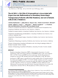 Cover page: The ACVRL1 c.314-35A&gt;G polymorphism is associated with organ vascular malformations in hereditary hemorrhagic telangiectasia patients with ENG mutations, but not in patients with ACVRL1 mutations.