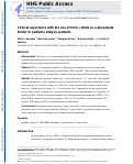 Cover page: Clinical experience with the use of ferric citrate as a phosphate binder in pediatric dialysis patients