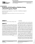 Cover page: Analysis of 58 Families of Holins Using a Novel Program, PhyST