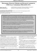 Cover page: Discrepancy Between Clinician and Research Assistant in TIMI Score Calculation (TRIAGED CPU)