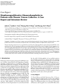 Cover page: Membranoproliferative glomerulonephritis in patients with chronic venous catheters: a case report and literature review.