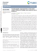 Cover page: Crystallographic characterization of the metal–organic framework Fe 2 (bdp) 3 upon reductive cation insertion