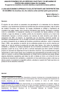 Cover page of ANÁLISIS ECONÓMICO DE LOS DERECHOS COLECTIVOS Y SU MECANISMO DE PROTECCIÓN JURISDICCIONAL EN COLOMBIA:  El papel de los incentivos, la acción colectiva y la provisión de bienes públicos