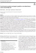 Cover page: Current practice patterns and gaps in guideline-concordant breast cancer survivorship care